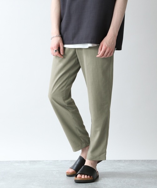 RAGEBLUE（レイジブルー）の「＜セットアップ着用可能＞シャリテック/リネンタッチイージースラックス/936417（スラックス・メンズ・ブラック/ダークグリーン/グレー系その他/キャメル・SMALL/MEDIUM/LARGE）」の21枚目の写真