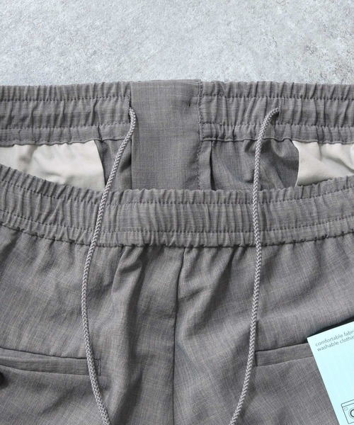 RAGEBLUE（レイジブルー）の「＜セットアップ着用可能＞シャリテック/リネンタッチイージースラックス/936417（スラックス・メンズ・ブラック/ダークグリーン/グレー系その他/キャメル・SMALL/MEDIUM/LARGE）」の8枚目の写真