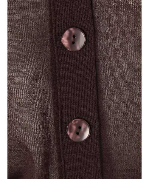 MERCURYDUO(マーキュリーデュオ)の「コンパクトシアーカーディガン(カーディガン/ボレロ・レディース・ベージュ/ブラウン/オフホワイト/ライム・FREE)」の13枚目の写真