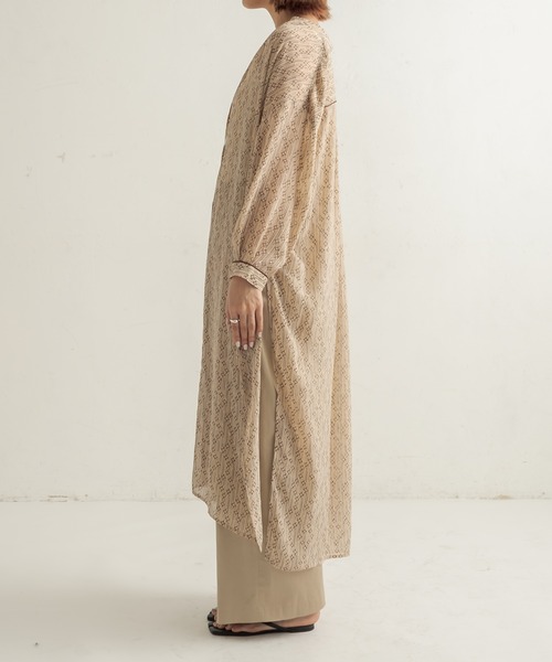 CAPRICIEUX LE'MAGE（カプリシューレマージュ）の「2WAYシアーキカワンピース（ワンピース・レディース・ブラック/ベージュ・FREE）」の14枚目の写真