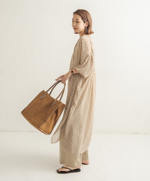 CAPRICIEUX LE'MAGE（カプリシューレマージュ）の「2WAYシアーキカワンピース（ワンピース・レディース・ブラック/ベージュ・FREE）」の16枚目の写真