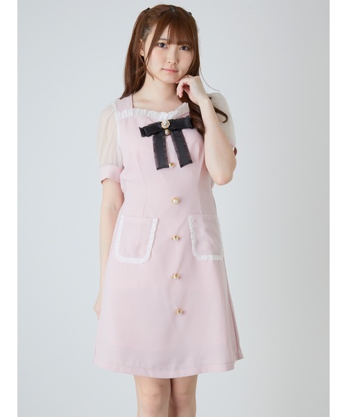 セール デコルテ開きビジューリボン付ワンピース ワンピース Ank Rouge アンクルージュ のファッション通販 Zozotown