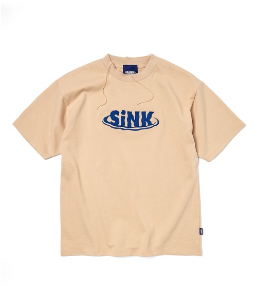 SINK kotohayokozawa（シンク コトハヨコザワ）の「WAVE LOGO TSHIRTS（Tシャツ/カットソー・レディース・ホワイト/ベージュ/グレー・M/L）」の3枚目の写真