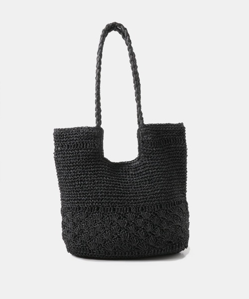 RODE SKO（ロデスコ）の「MANOLA ペーパートートバッグ（トートバッグ・レディース・ブラック/ベージュ系その他・ONE）」の9枚目の写真