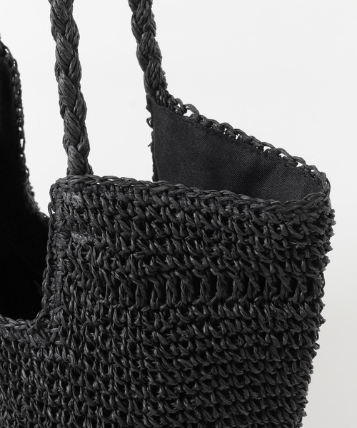 RODE SKO（ロデスコ）の「MANOLA ペーパートートバッグ（トートバッグ・レディース・ブラック/ベージュ系その他・ONE）」の14枚目の写真