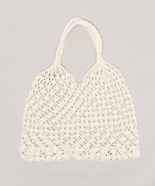 aimoha（アイモハ）の「手編みかごバッグ（かごバッグ・レディース・カーキ/ピンク/キャメル/グレー/ホワイト/ブラック・FREE）」の10枚目の写真