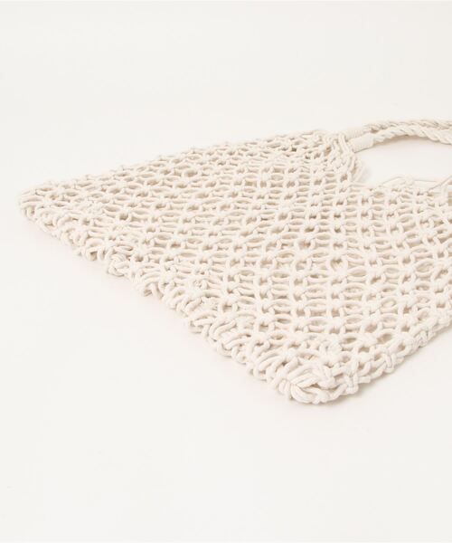 aimoha（アイモハ）の「手編みかごバッグ（かごバッグ・レディース・カーキ/ピンク/キャメル/グレー/ホワイト/ブラック・FREE）」の7枚目の写真