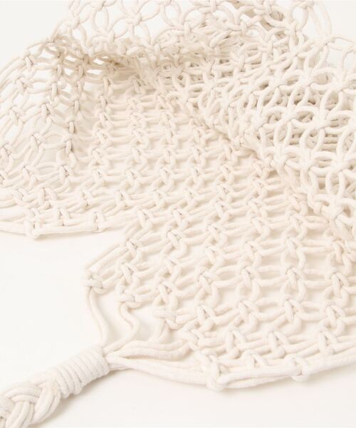 aimoha（アイモハ）の「手編みかごバッグ（かごバッグ・レディース・カーキ/ピンク/キャメル/グレー/ホワイト/ブラック・FREE）」の9枚目の写真