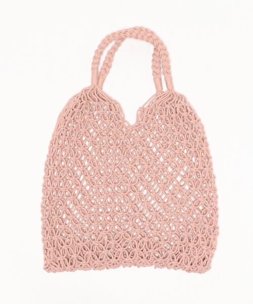 aimoha（アイモハ）の「手編みかごバッグ（かごバッグ・レディース・カーキ/ピンク/キャメル/グレー/ホワイト/ブラック・FREE）」の16枚目の写真