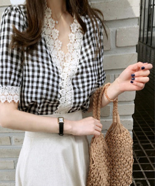 aimoha（アイモハ）の「手編みかごバッグ（かごバッグ・レディース・カーキ/ピンク/キャメル/グレー/ホワイト/ブラック・FREE）」の18枚目の写真