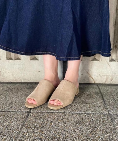 JELLY BEANS（ジェリービーンズ）の「シンプルミュールサンダル(210-30307)JELLY BEANS(ジェリービーンズ)（サンダル・レディース・ブラック/オレンジ/グレイッシュベージュ・LL/S/M/L）」の9枚目の写真