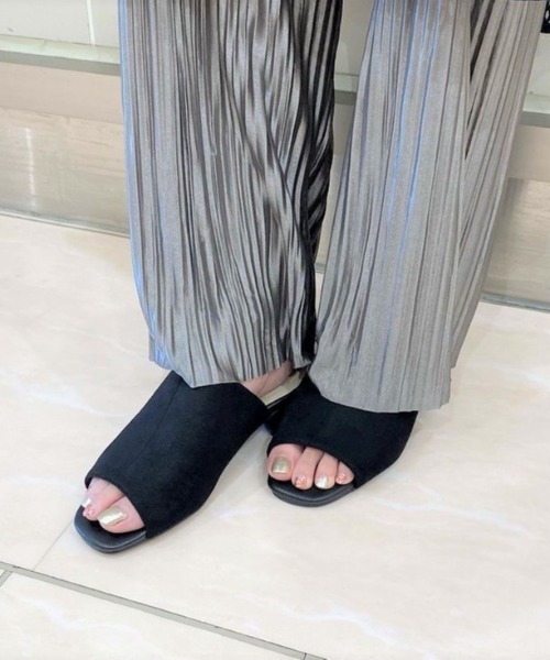 JELLY BEANS（ジェリービーンズ）の「シンプルミュールサンダル(210-30307)JELLY BEANS(ジェリービーンズ)（サンダル・レディース・ブラック/オレンジ/グレイッシュベージュ・LL/S/M/L）」の12枚目の写真