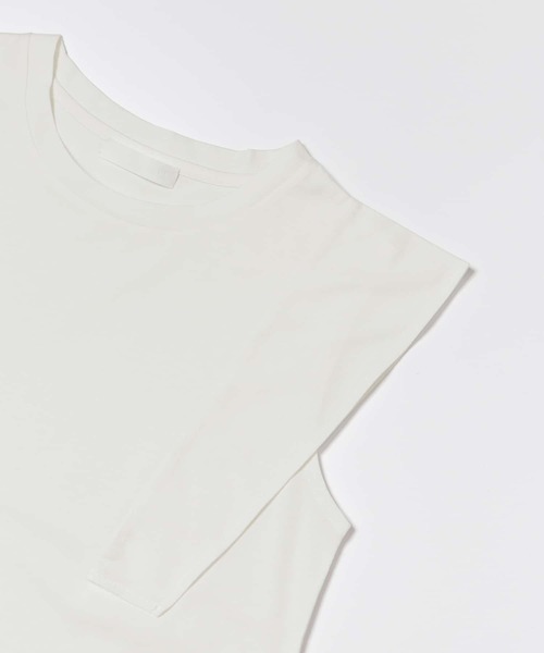 SENSE OF PLACE by URBAN RESEARCH（センスオブプレイスバイアーバンリサーチ）の「ショルダーデザイントップ（Tシャツ/カットソー・レディース・ブラック/オフホワイト/ミント/イエロー・ONE）」の21枚目の写真