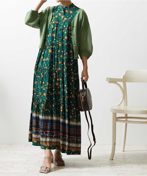 Luxe brille（リュクスブリエ）の「シアーカーディガン（カーディガン/ボレロ・レディース・グレー/グリーン/オフホワイト/ブラック/ベージュ/イエロー/モカ/イエロー系その他/ラベンダー・FREE）」の19枚目の写真