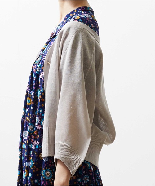 Luxe brille（リュクスブリエ）の「シアーカーディガン（カーディガン/ボレロ・レディース・グレー/グリーン/オフホワイト/ブラック/ベージュ/イエロー/モカ/イエロー系その他/ラベンダー・FREE）」の16枚目の写真