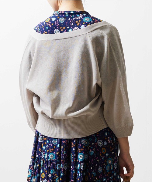 Luxe brille（リュクスブリエ）の「シアーカーディガン（カーディガン/ボレロ・レディース・グレー/グリーン/オフホワイト/ブラック/ベージュ/イエロー/モカ/イエロー系その他/ラベンダー・FREE）」の15枚目の写真