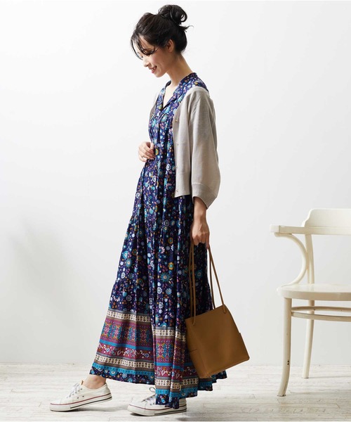 Luxe brille（リュクスブリエ）の「シアーカーディガン（カーディガン/ボレロ・レディース・グレー/グリーン/オフホワイト/ブラック/ベージュ/イエロー/モカ/イエロー系その他/ラベンダー・FREE）」の13枚目の写真