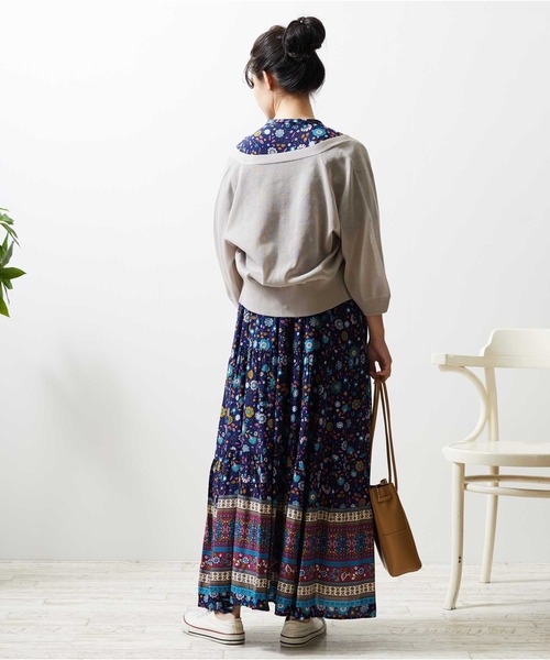 Luxe brille（リュクスブリエ）の「シアーカーディガン（カーディガン/ボレロ・レディース・グレー/グリーン/オフホワイト/ブラック/ベージュ/イエロー/モカ/イエロー系その他/ラベンダー・FREE）」の12枚目の写真