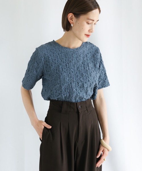 select MOCA(セレクトモカ)の「ワイドベルトループダブルタックストレートパンツ(スラックス・レディース・ダークブラウン/オレンジ/ライトベージュ・SMALL/MEDIUM)」の21枚目の写真