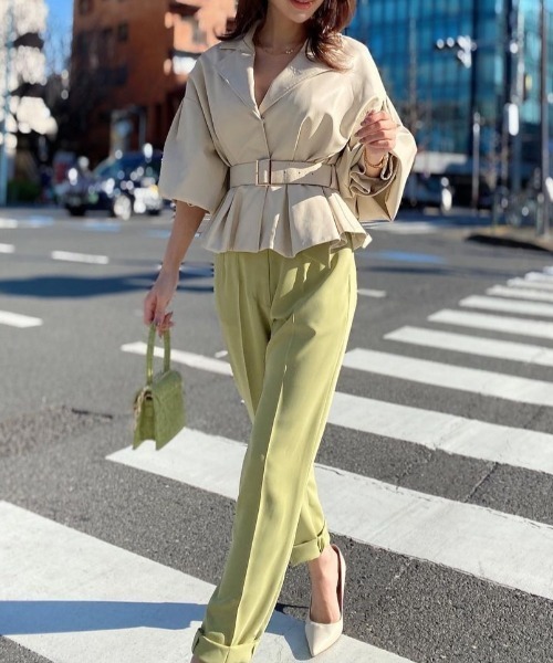 EIMY ISTOIRE（エイミーイストワール）の「eimy tweed mini bag（ハンドバッグ・レディース・オレンジ/ブルー/アイボリー/グリーン系その他2・FREE）」の7枚目の写真