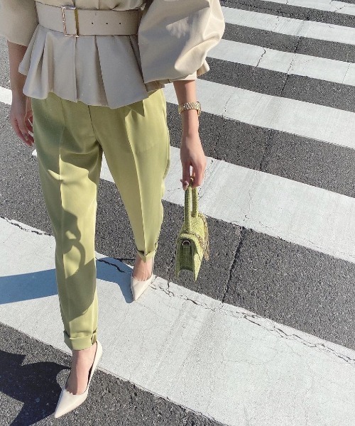 EIMY ISTOIRE（エイミーイストワール）の「eimy tweed mini bag（ハンドバッグ・レディース・オレンジ/ブルー/アイボリー/グリーン系その他2・FREE）」の8枚目の写真