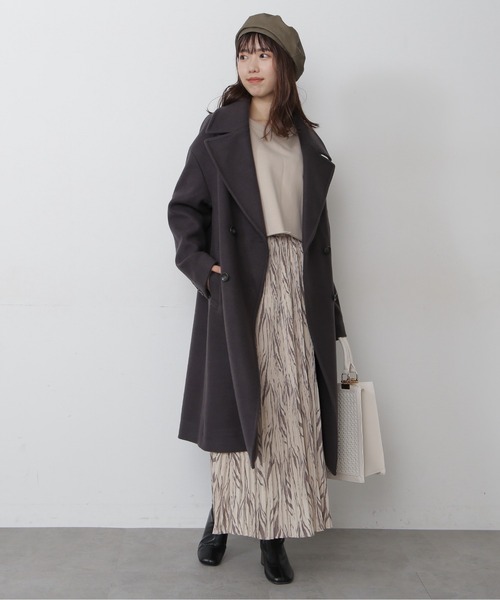 FREE'S MART(フリーズマート)の「◆ゼブラ柄ワッシャープリーツスカート(スカート・レディース・ベージュ系その他/ブラウン系その他・FREE)」の3枚目の写真