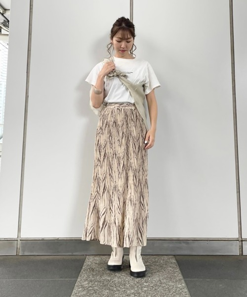 FREE'S MART(フリーズマート)の「◆ゼブラ柄ワッシャープリーツスカート(スカート・レディース・ベージュ系その他/ブラウン系その他・FREE)」の10枚目の写真