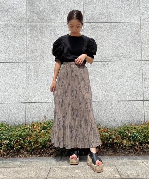 FREE'S MART(フリーズマート)の「◆ゼブラ柄ワッシャープリーツスカート(スカート・レディース・ベージュ系その他/ブラウン系その他・FREE)」の11枚目の写真