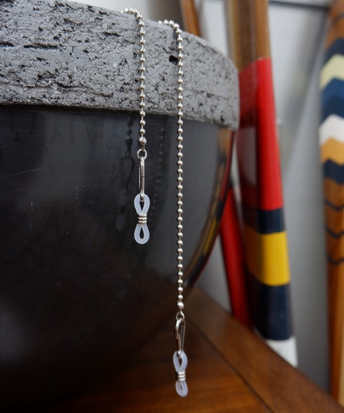 MANASTASH（マナスタッシュ）の「MANASTASH/マナスタッシュ　 2WAY FACE MASK & GLASS STRAP ボールチェーン　2ウェイマスク＆サングラスストラップ（マスク・メンズ・シルバー・FREE）」の3枚目の写真