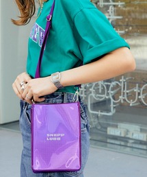 【Snap club】シルバーシートPVC メタリックショルダーバック