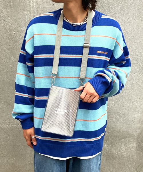 Snap club】シルバーシートPVC メタリックショルダーバック