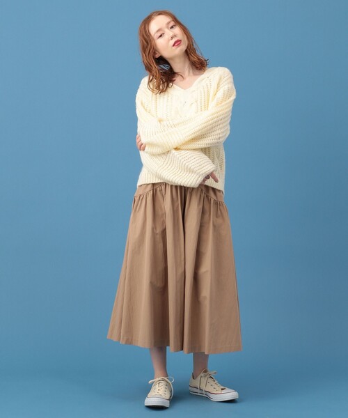DEICY(デイシー)の「ギャザーボリュームミディスカート(スカート・レディース・ベージュ/ピンクベージュ/グリーン・0/1)」の20枚目の写真