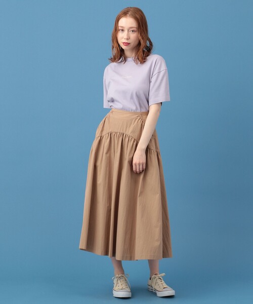 DEICY(デイシー)の「ギャザーボリュームミディスカート(スカート・レディース・ベージュ/ピンクベージュ/グリーン・0/1)」の7枚目の写真