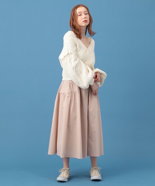 DEICY(デイシー)の「ギャザーボリュームミディスカート(スカート・レディース・ベージュ/ピンクベージュ/グリーン・0/1)」の18枚目の写真