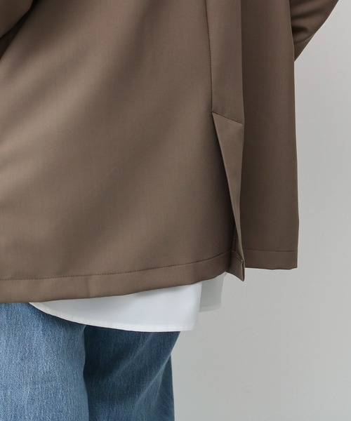 Social GIRL（ソーシャルガール）の「Vネックノーカラージャケット（ノーカラージャケット・レディース・ブラック/モカ・M/L）」の4枚目の写真