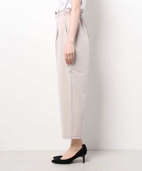179/WG（イチナナキュウダブルジー）の「配色ステッチイージーサルエルパンツ（その他パンツ・レディース・ブラック/グレー/ベージュ・MEDIUM）」の5枚目の写真