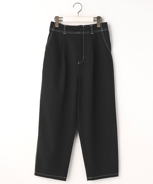 179/WG（イチナナキュウダブルジー）の「配色ステッチイージーサルエルパンツ（その他パンツ・レディース・ブラック/グレー/ベージュ・MEDIUM）」の8枚目の写真