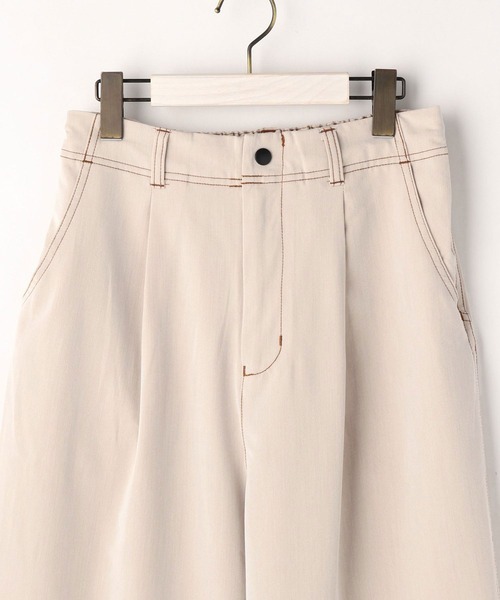 179/WG（イチナナキュウダブルジー）の「配色ステッチイージーサルエルパンツ（その他パンツ・レディース・ブラック/グレー/ベージュ・MEDIUM）」の10枚目の写真