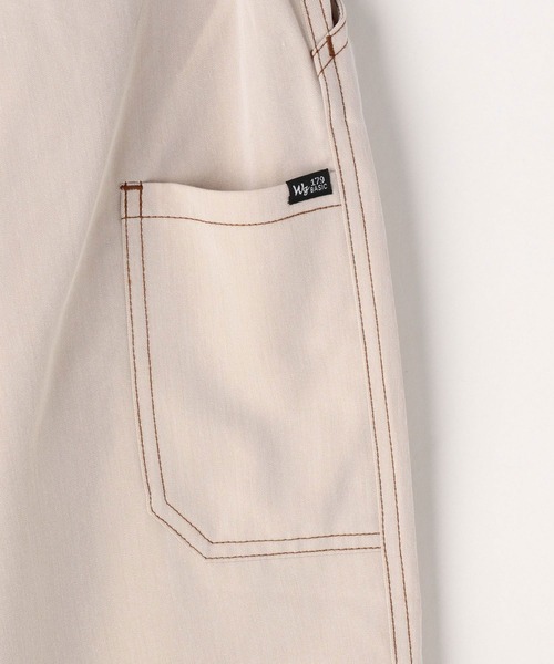 179/WG（イチナナキュウダブルジー）の「配色ステッチイージーサルエルパンツ（その他パンツ・レディース・ブラック/グレー/ベージュ・MEDIUM）」の13枚目の写真