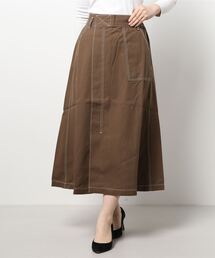 179/WG | ワーク風フレアロングスカート(スカート)