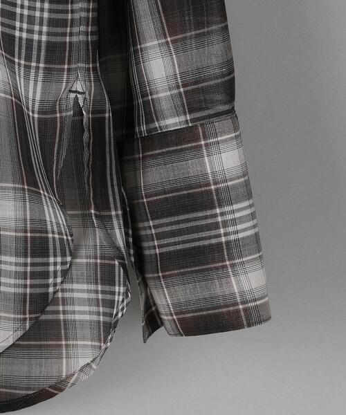 AURALEE（オーラリー）の「＜AURALEE＞シアーチェックスタンドカラー