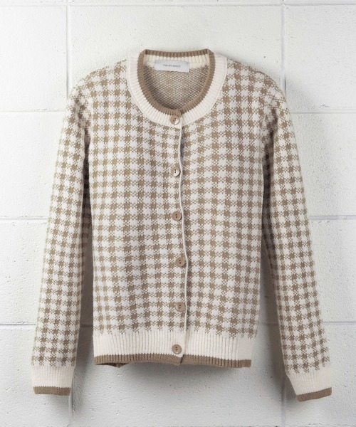 me+em select（ミームセレクト）の「ギンガムチェックジャガードニット