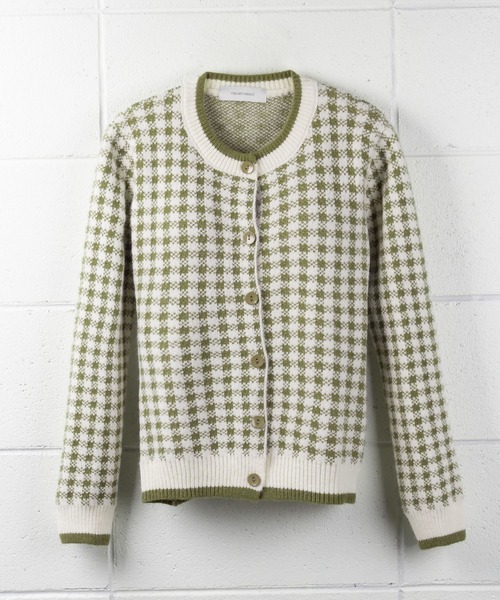 me+em select（ミームセレクト）の「ギンガムチェックジャガードニット  