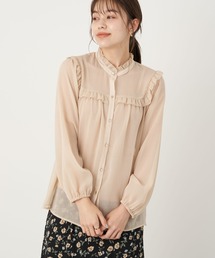 earth music&ecology | シアーフリルシャツブラウス ＊(シャツ/ブラウス)