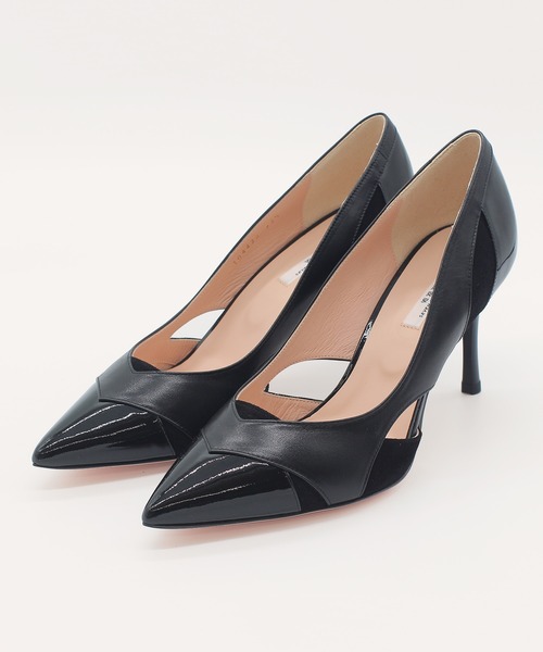SEVEN TWELVE THIRTY(セヴントゥエルヴサーティー)の「【SEVEN TWELVE THIRTY】コンビネーションパンプス(パンプス・レディース・ブラック/ブラウン/グレー/ボルドー・22.5cm/23cm/23.5cm/24cm/24.5cm/22cm)」の2枚目の写真