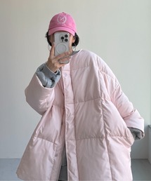 BANTON ピンク ダウンジャケット　1回着用 BANTON ピンク ダウンジャケット 1回着用 - メルカリ