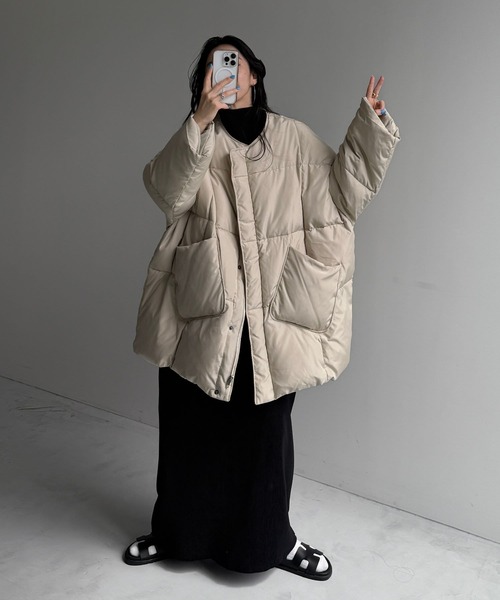 【セール】【選べるポケット】perfect silhouette down / パーフェクトシルエットダウン（ダウンジャケット/コート）｜wee9s（ウィークス）