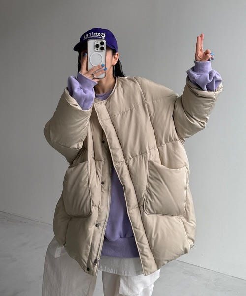 【セール】【選べるポケット】perfect silhouette down / パーフェクトシルエットダウン（ダウンジャケット/コート）｜wee9s（ウィークス）