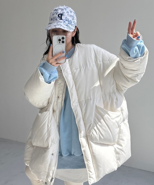 【セール】【選べるポケット】perfect silhouette down / パーフェクトシルエットダウン（ダウンジャケット/コート）｜wee9s（ウィークス）