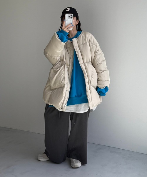 【セール】【選べるポケット】perfect silhouette down / パーフェクトシルエットダウン（ダウンジャケット/コート）｜wee9s（ウィークス）